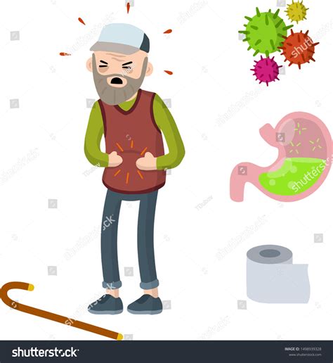 Upset Stomach Cartoon