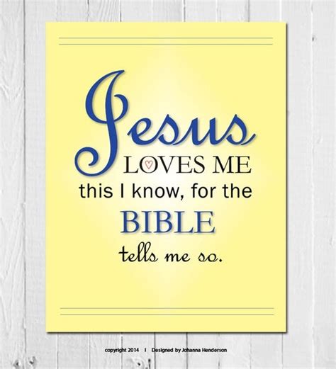 Items Similar To Digital Download Jesus Loves Me This I Know For The