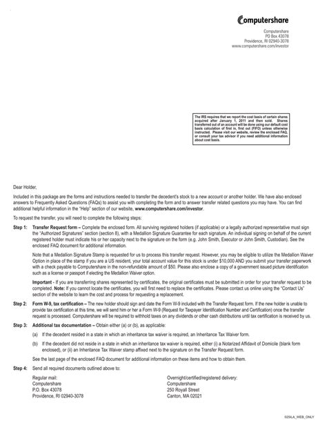 Affidavit Of Lost Stock Certificate Form Computershare Stocks Walls