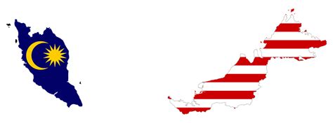 Malaysia Map Flag With Stroke Clipart Free Download Transparent Png