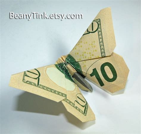 Origami Dollar Bill Flower Embroidery And Origami