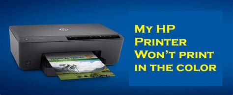 My Hp Printer Wont Print In The Color Printer Setup Help