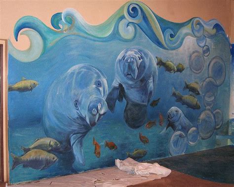 Underwater Mural Spokes Ocean Mural Kids Room Murals Mural Painting
