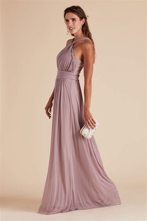 Kiko Bridesmaid Dress In Mauve Birdy Grey