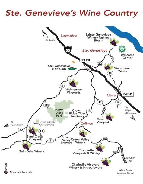 A Map Of The Wine Country