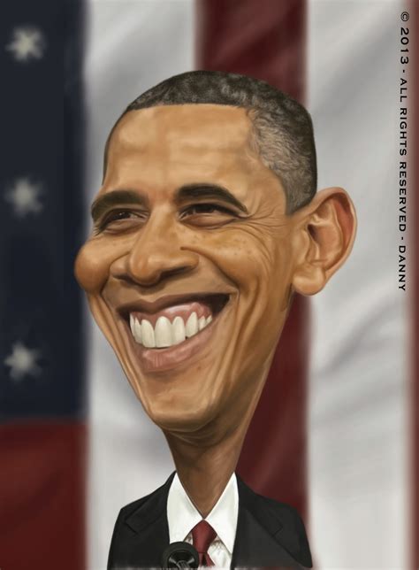 danny s illustrations obama caricature