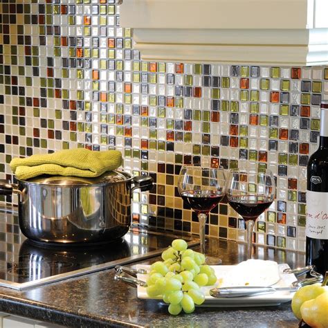 Smart Tiles Idaho 985 In W X 985 In H Decorative Mosaic Wall Tile