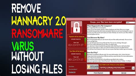 How To Remove Wannacry Ransomware Virus And Restore Wcry Files Youtube