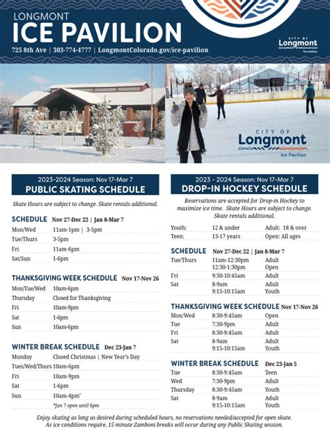Longmont Ice Pavilion 2023 2024 Guide Pdf
