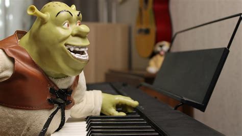 Shrek Plays All Star On Piano Youtube