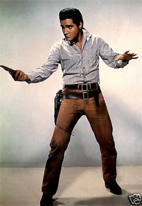 A Movie Still From Flaming Star In 1960 Elvis Presley Elvis Presley