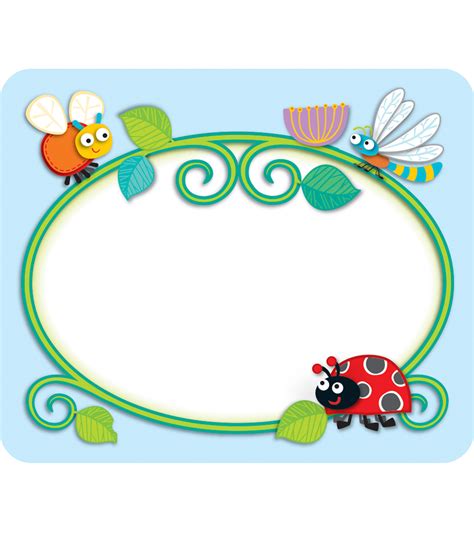 buggy for bugs name tags grade pk 5