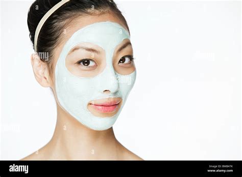 Young Woman Wearing Face Mask Stock Photo Alamy