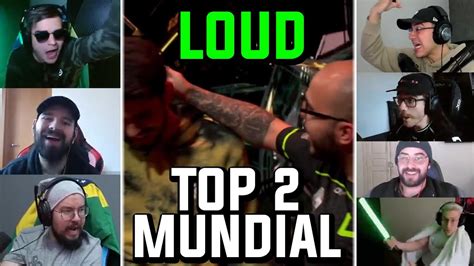 Streamers Comemorando A VitÓria Da Loud Contra Optic Youtube