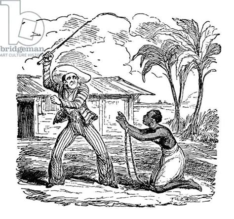 Black Woman Slave Being Whipped By An Overseer 1929 Lithograph