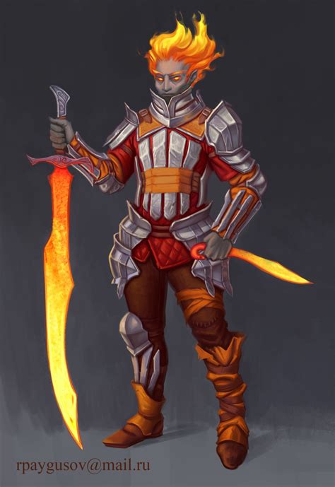 Image Result For Fire Genasi Character Art Concept Art Characters