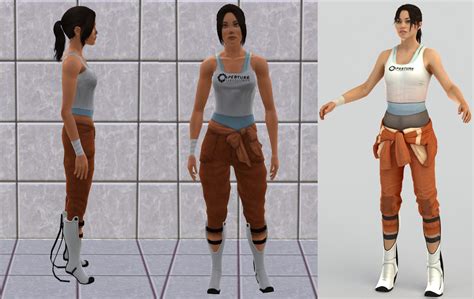 Mod The Sims Chell From Portal 2