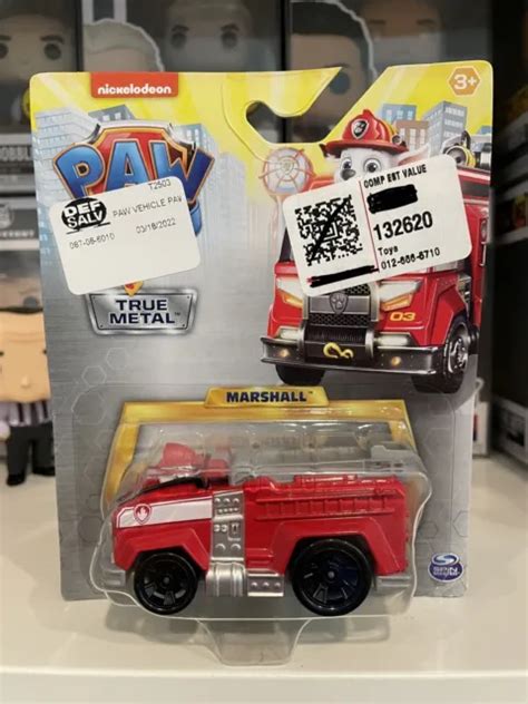 Paw Patrol The Movie Marshall Fire Truck True Metal Vehicle Spin Master