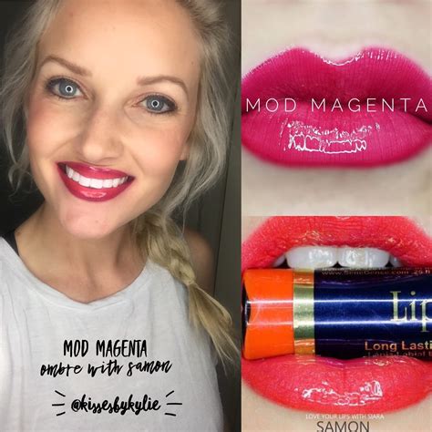 Pink Lipstick Hot Pink Lipstick Mod Magenta Lipsense With Samon Ombre