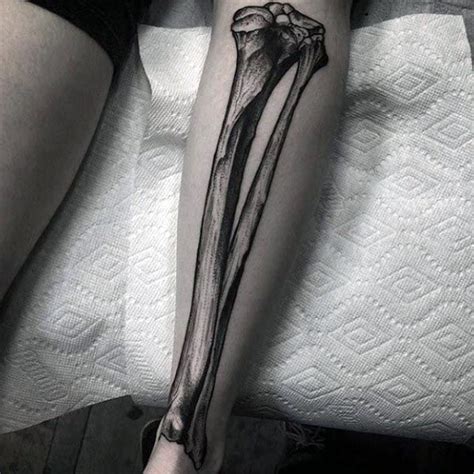 70 Bone Tattoo Designs For Men Skeletal Ink Ideas Anatomical