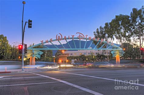 The Walt Disney Company In Burbank Ca Sunset Photograph By David Zanzinger