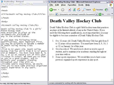 How To Create Html Lists In Notepad Dummies