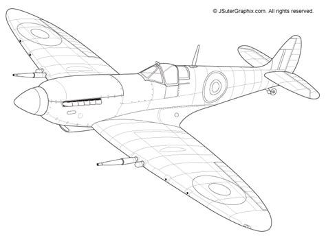 Spitfire Coloring Pages Coloring Home