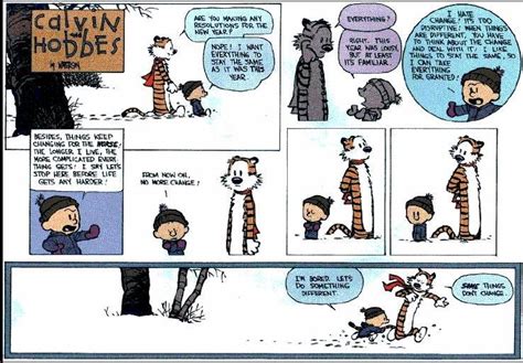 Chronicles Of Calvin N Hobbes Happy New Year Calvin Way