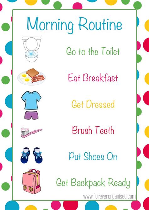 Morning And Bedtime Routines For Kids