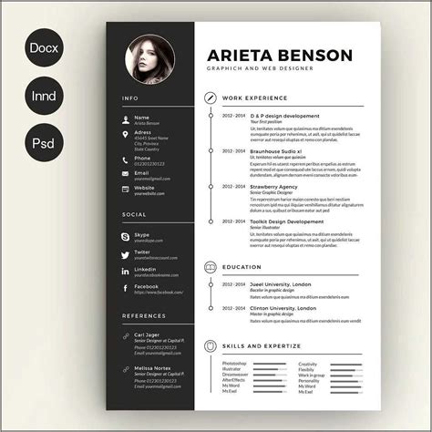 Sample Of Resume For Graphic Designer Resume Example Gallery