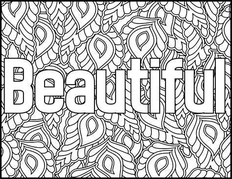 Surround yourself with inspiring quote coloring pages. Positive Affirmations Coloring Pages for Adults-Beautiful ...