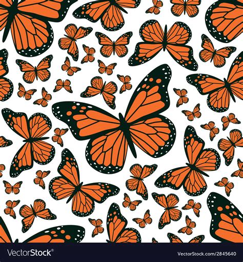 Butterfly Seamless Pattern Royalty Free Vector Image