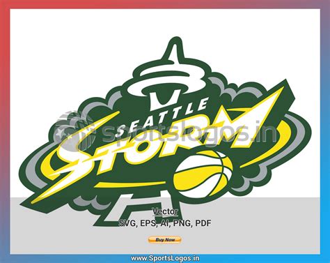 Seattle Storm Basketball Sports Vector Svg Logo In 5 Formats