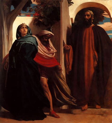 Frederic Leighton Jezebel And Ahab Met Elijah 1862 231×239 Cm