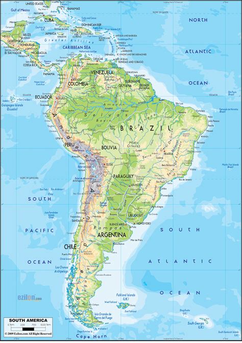 América do Sul | America em 2019 | Mapa da américa latina, Mapa américa do sul e América do sul