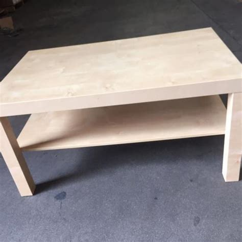 Coordinates with other products in the lack series.table top: Ikea Coffee Table Birch Effect (USED) -Minor table for ...