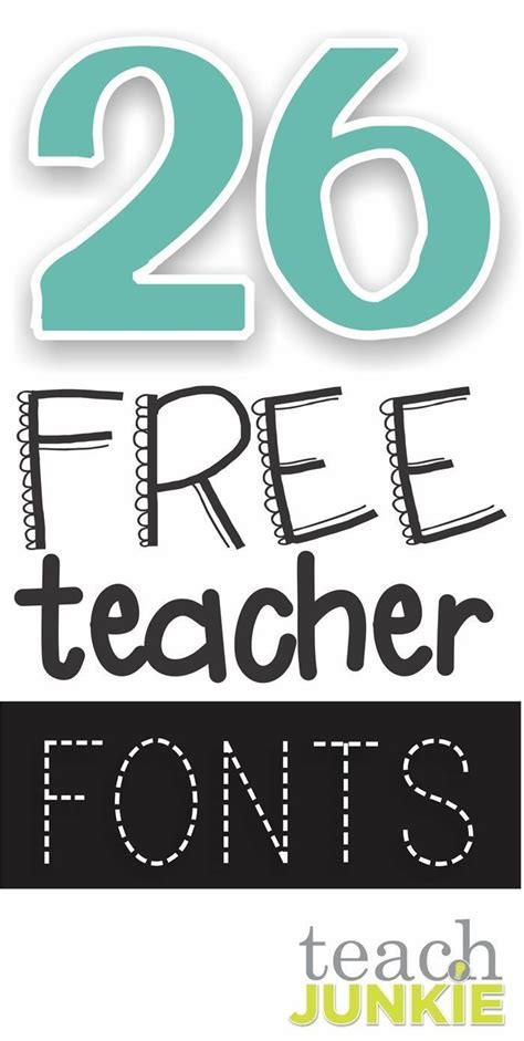 67 Free Fonts For Teachers Teacher Fonts Free Teacher Fonts Teaching