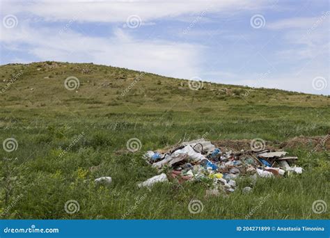 Garbage Dump In The Mountains Stock Image Image Of Disposal Heap