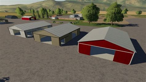 American Style Placeable Shed Pack Fs19 Mod Mod For Farming