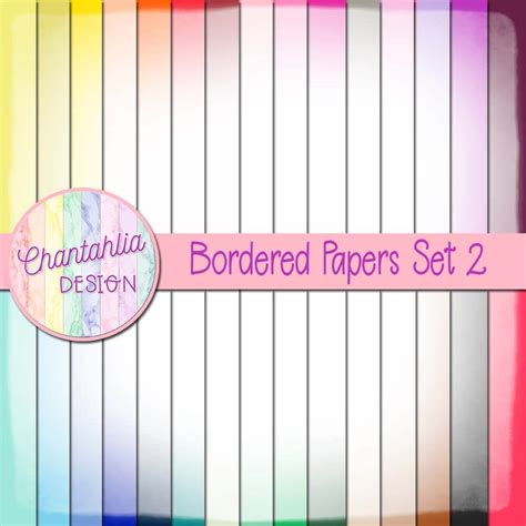 Free Digital Papers Featuring A Bordered Design