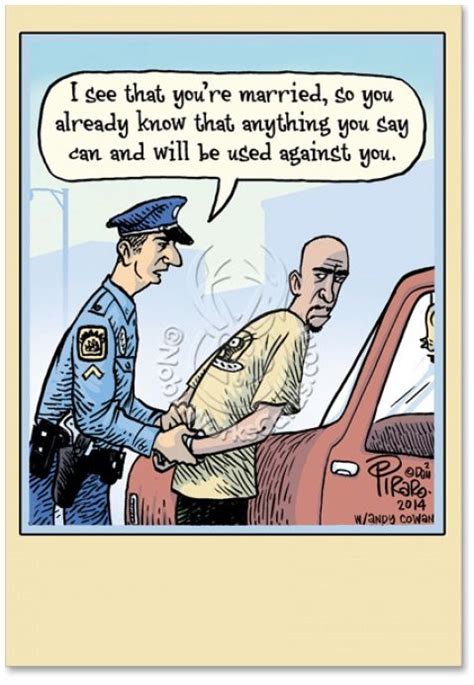 Married Arrest Cartoons Anniversary Card Bizarro By Dan Piraro Funny
