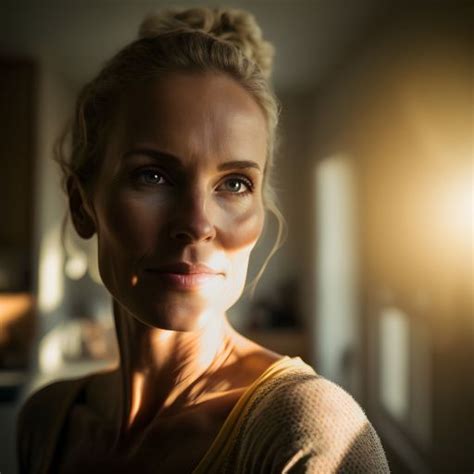 Free Image Glow Of The Dutch Countryside A Cinematic Portrait Of A Beautiful 40 Year Old Woman