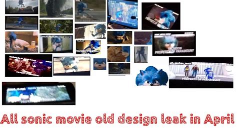 All Sonic Movie Old Design Leak From April 2020 Sonicthemovie