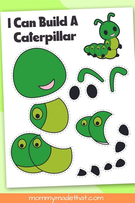 🐛 Printable Caterpillar Craft With Free Template