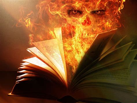 Book Of Fire Poltergeist Mysterious Events Fire Image