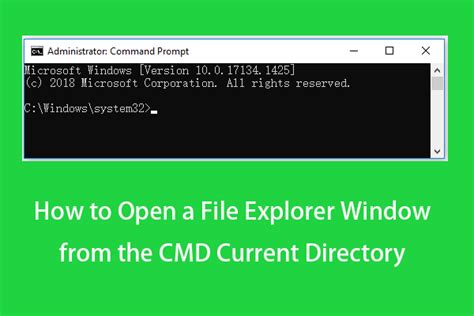 How To Open A File Explorer Window From Cmd Win 10
