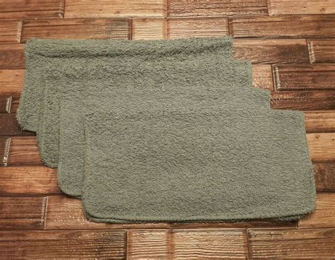Gray Washcloths 4 Pack Soft Cotton 12x12 Absorbent Bath Scrub Wash
