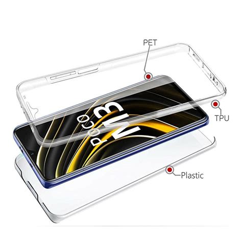 Capa Gel 360º Dupla Face Rígida Xiaomi Poco M3