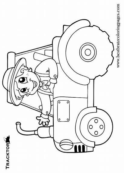 Tractor Coloring Pages Printable Deere John Farm