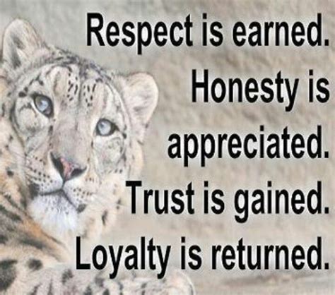 Respect Honesty Trust And Loyalty Respect Quotes Relationship
